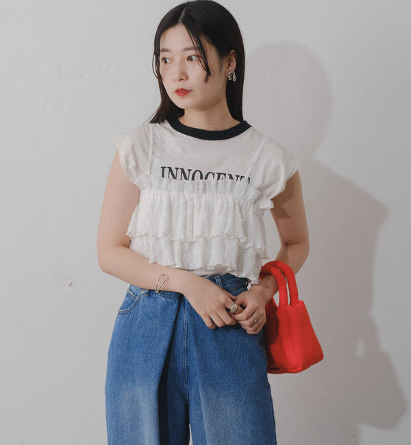  「レースフリルビスチェ」|シャツ・ブラウス|