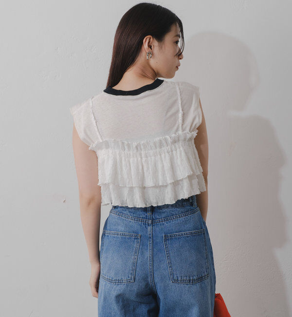  「レースフリルビスチェ」|シャツ・ブラウス|