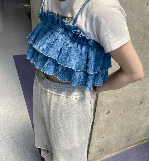  「レースフリルビスチェ」|シャツ・ブラウス|