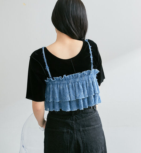  「レースフリルビスチェ」|シャツ・ブラウス|