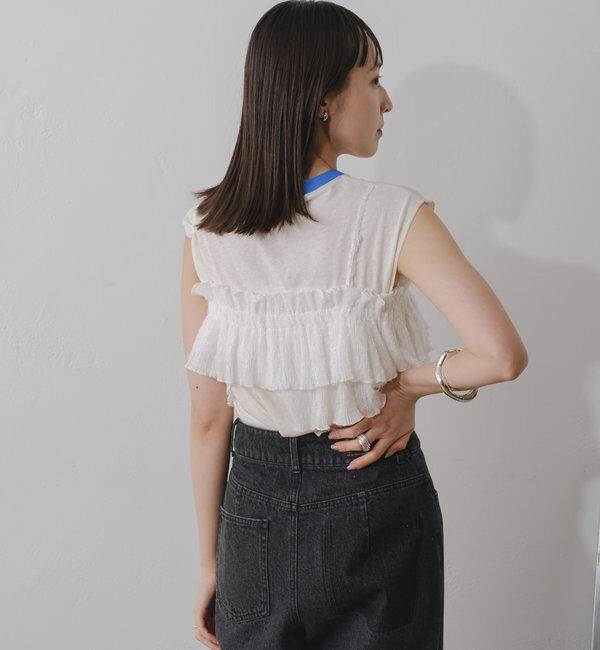  「レースフリルビスチェ」|シャツ・ブラウス|