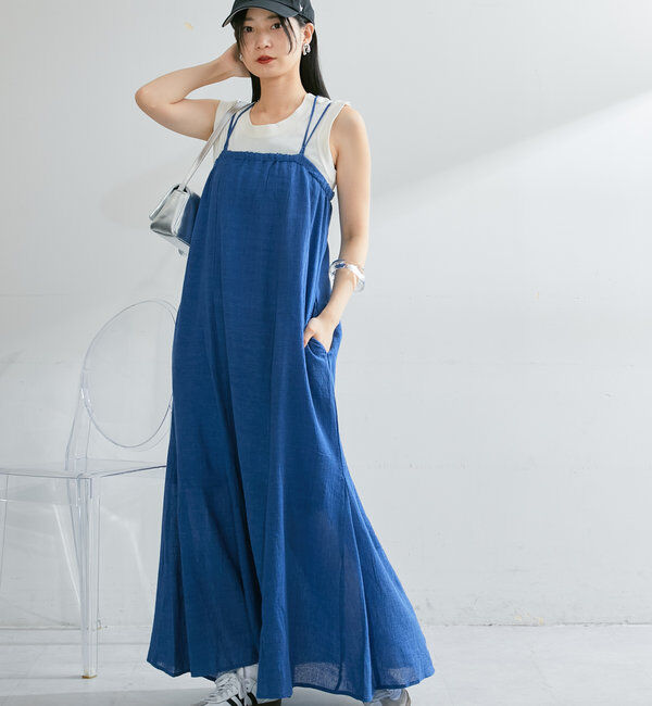  「インド綿チェンナイキャミワンピース」|ワンピース|