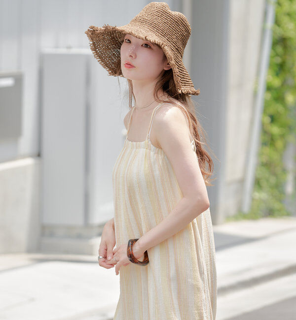  「インド綿チェンナイキャミワンピース」|ワンピース|