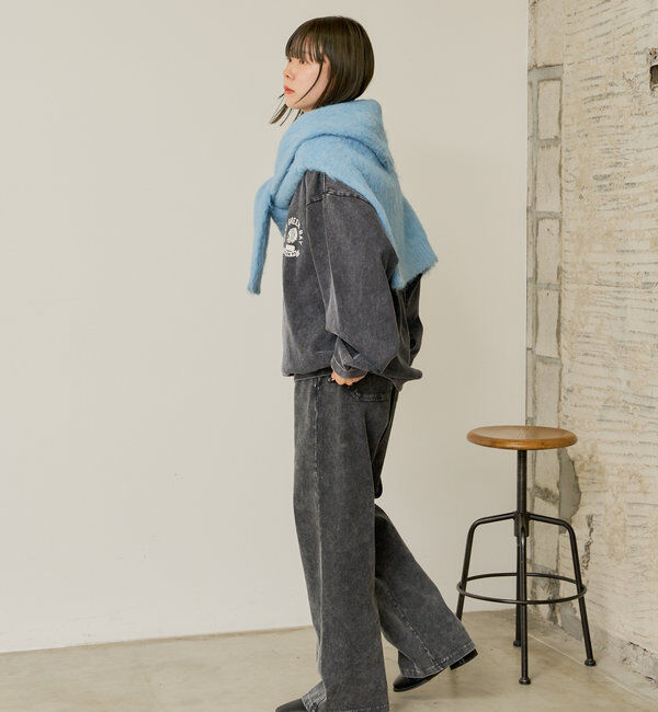  「【WHIMSIC/SETUP対応】アシッドウォッシュドカットーソーパンツ」|チノ|