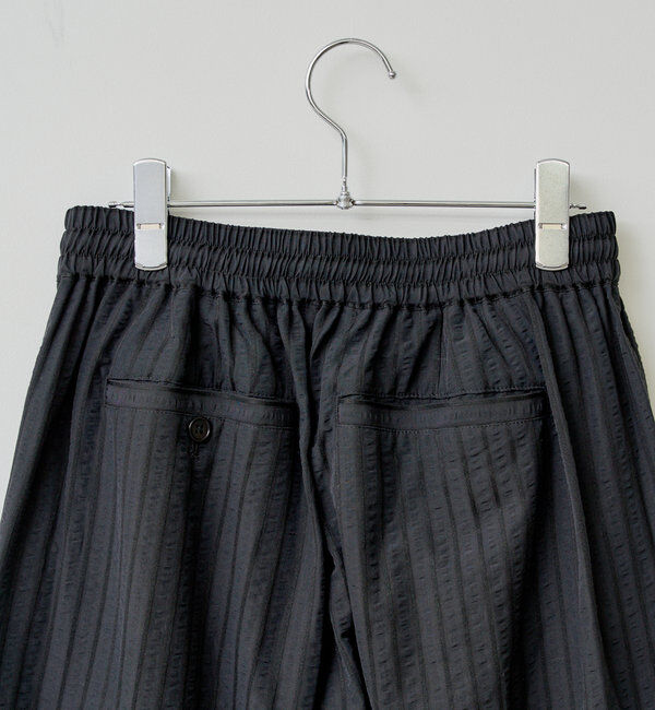  「【WHIMSIC/SET対応】シアサッカーストライプルーズフィットイージーパンツ」|チノ|