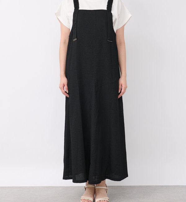  「《お腹周りカバー◎》シャーリングキャミワンピース」|その他|