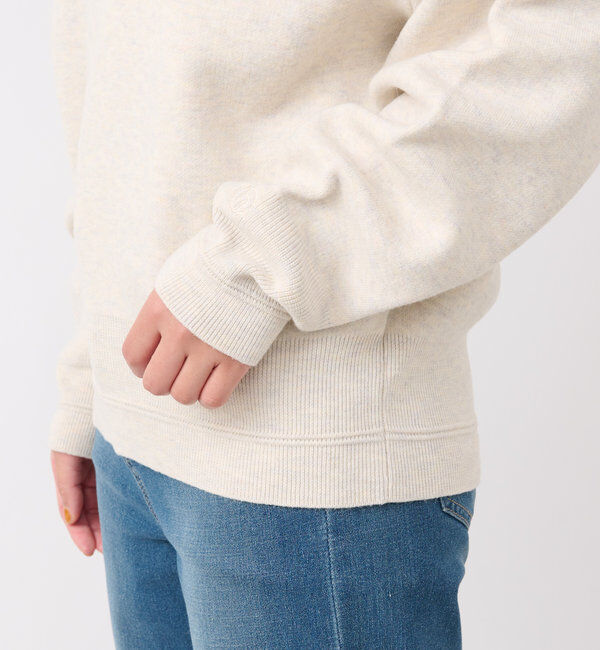  「《ゆったり着心地・体型カバー◎》スウェットライク箔ロゴニット」|ニット・セーター|