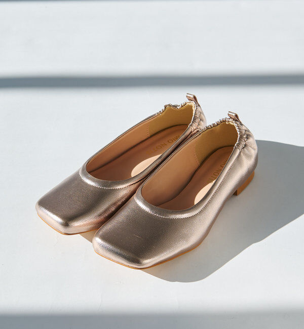  「晴雨兼用シャーリングカッターバレエパンプス」|その他|