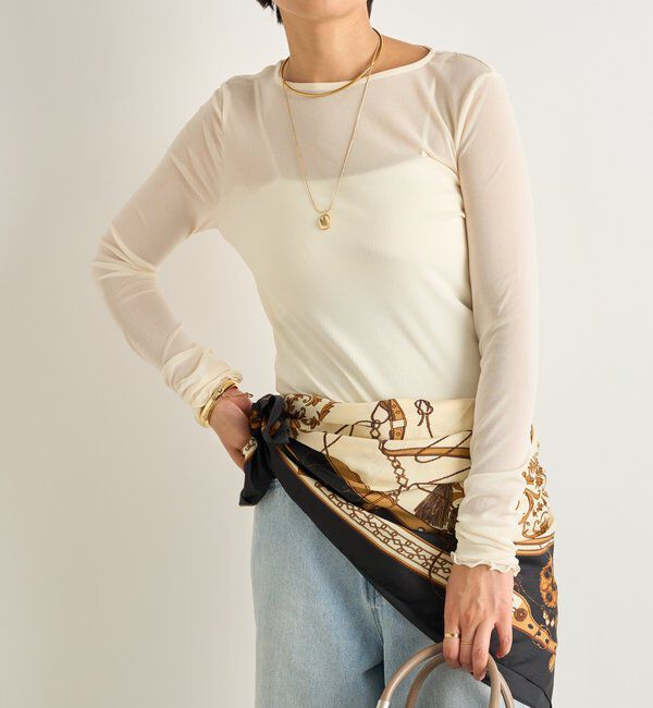  「《丁度良い抜け感◎》シアークルーネックプルオーバー」|Tシャツ・カットソー|