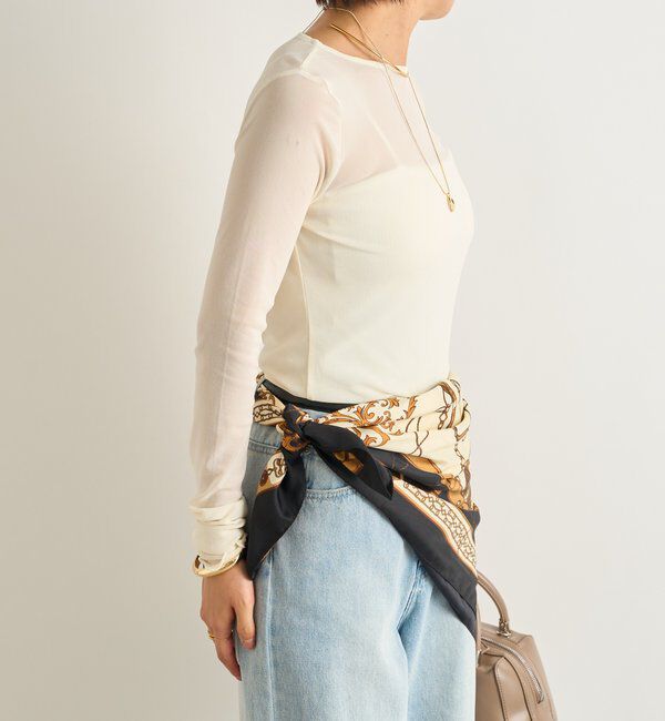  「《丁度良い抜け感◎》シアークルーネックプルオーバー」|Tシャツ・カットソー|