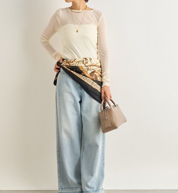  「《丁度良い抜け感◎》シアークルーネックプルオーバー」|Tシャツ・カットソー|