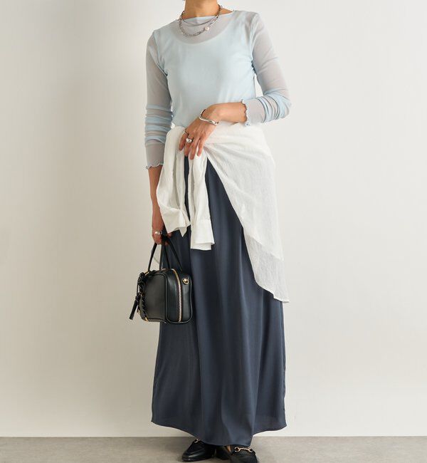  「《丁度良い抜け感◎》シアークルーネックプルオーバー」|Tシャツ・カットソー|