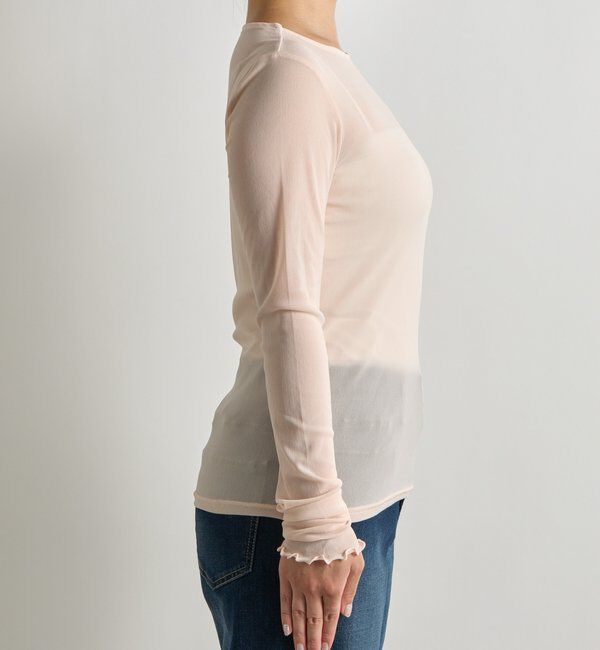  「《丁度良い抜け感◎》シアークルーネックプルオーバー」|Tシャツ・カットソー|