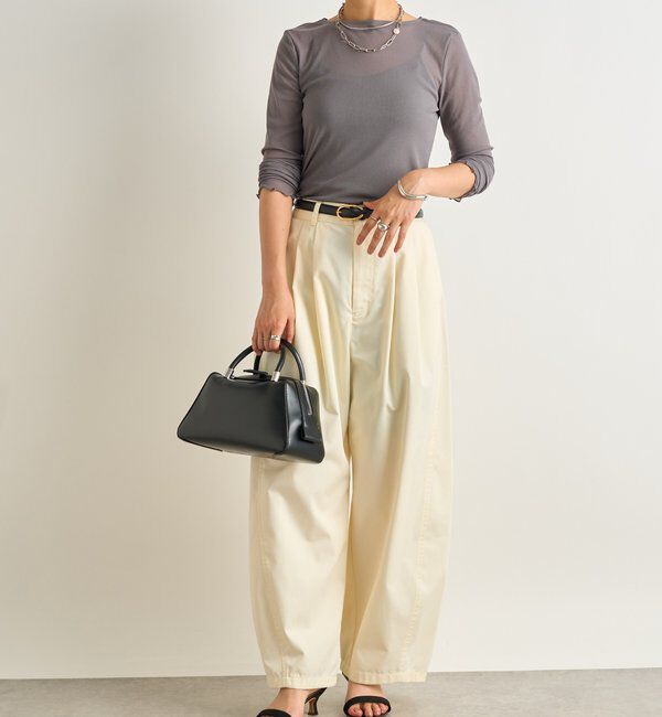  「《丁度良い抜け感◎》シアークルーネックプルオーバー」|Tシャツ・カットソー|