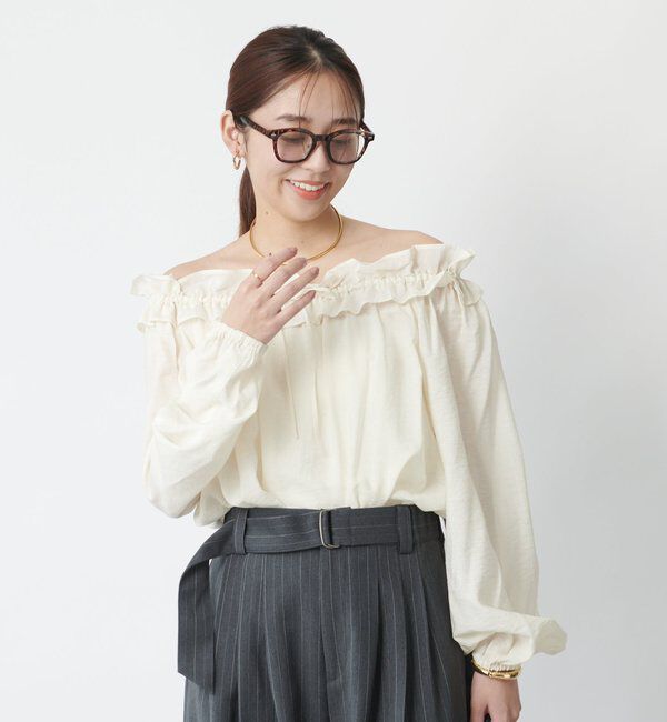  「《大人可愛い◎》ヴィンテージフリルブラウス」|シャツ・ブラウス|