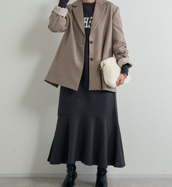  「《ワンランク上の着こなしに◎》ウールライクシングルジャケット」|その他|