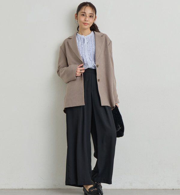  「《ワンランク上の着こなしに◎》ウールライクシングルジャケット」|その他|