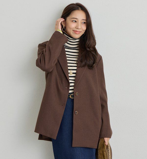  「《ワンランク上の着こなしに◎》ウールライクシングルジャケット」|その他|
