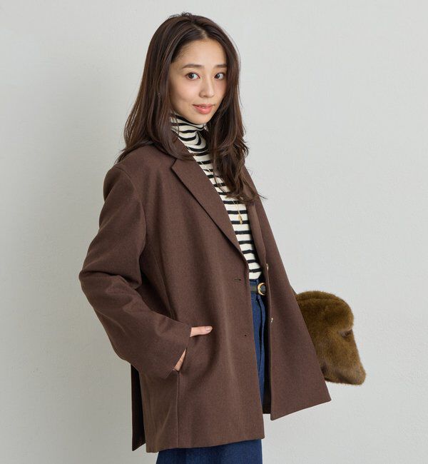  「《ワンランク上の着こなしに◎》ウールライクシングルジャケット」|その他|