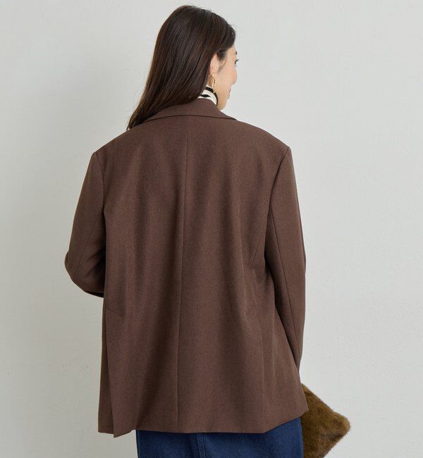  「《ワンランク上の着こなしに◎》ウールライクシングルジャケット」|その他|