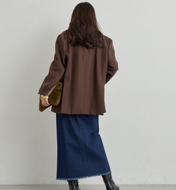  「《ワンランク上の着こなしに◎》ウールライクシングルジャケット」|その他|