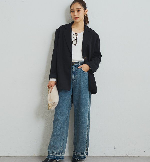  「《ワンランク上の着こなしに◎》ウールライクシングルジャケット」|その他|