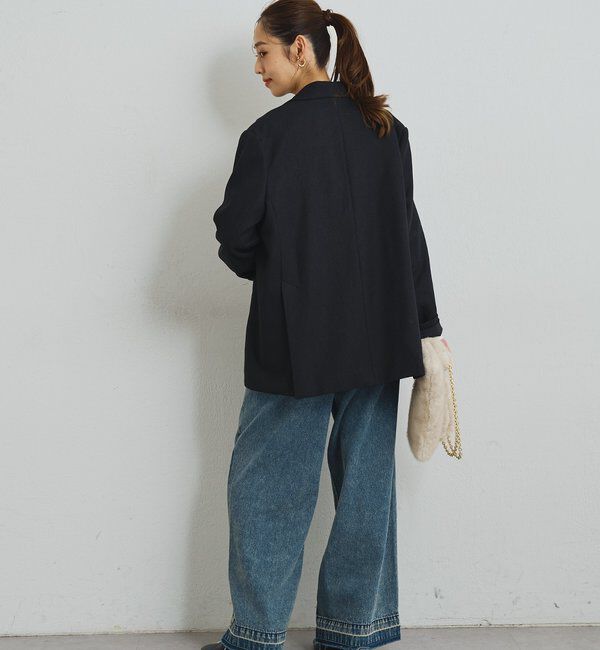  「《ワンランク上の着こなしに◎》ウールライクシングルジャケット」|その他|