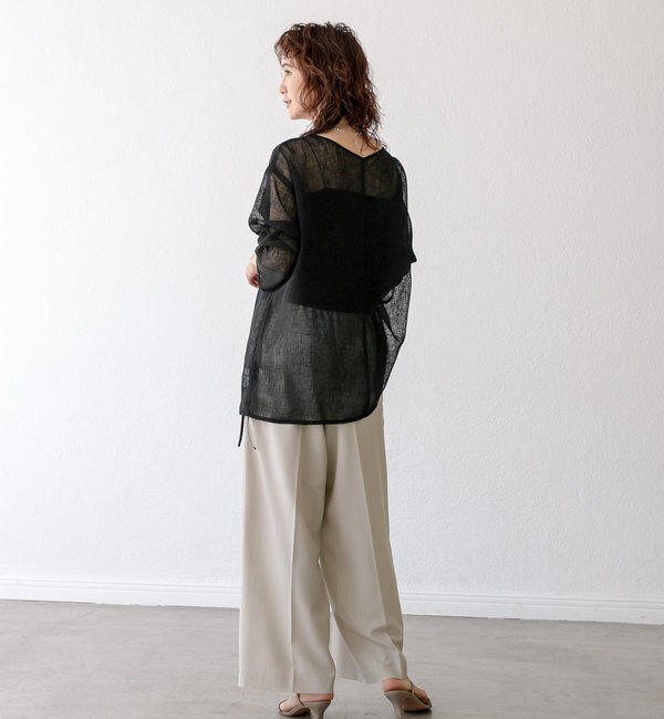  「【カップ付きで楽ちん】カップインブラトップ」|キャミソール|