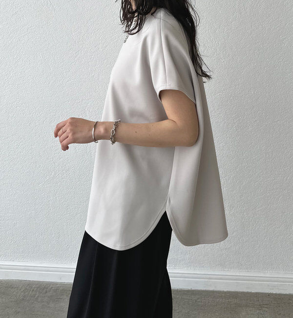  「【やわらかな着心地】ハーフスリーブダンボールプルオーバー」|Tシャツ・カットソー|