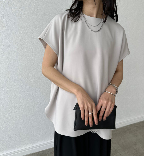  「【やわらかな着心地】ハーフスリーブダンボールプルオーバー」|Tシャツ・カットソー|