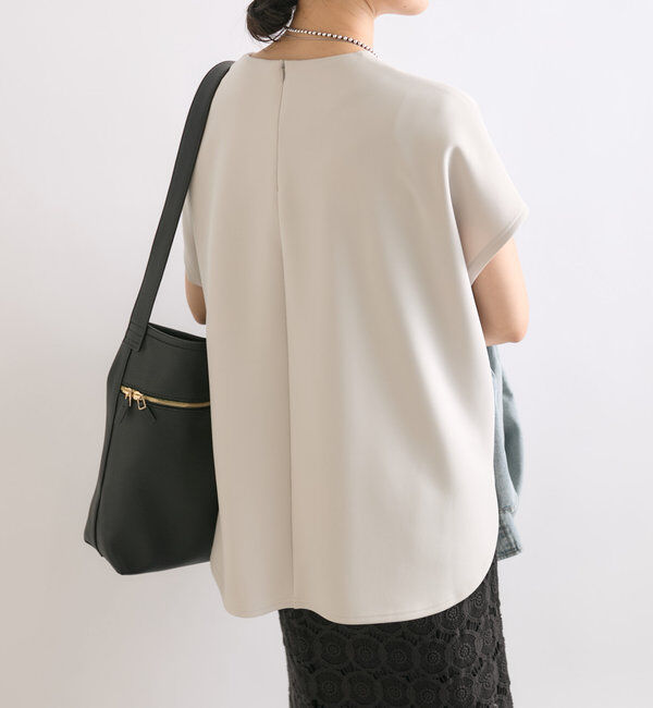  「【やわらかな着心地】ハーフスリーブダンボールプルオーバー」|Tシャツ・カットソー|