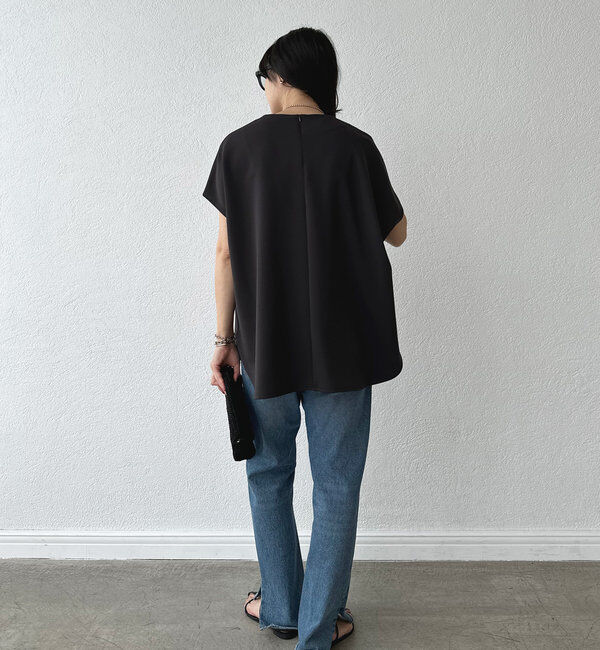  「【やわらかな着心地】ハーフスリーブダンボールプルオーバー」|Tシャツ・カットソー|