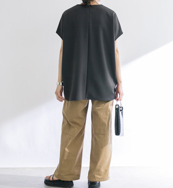  「【やわらかな着心地】ハーフスリーブダンボールプルオーバー」|Tシャツ・カットソー|