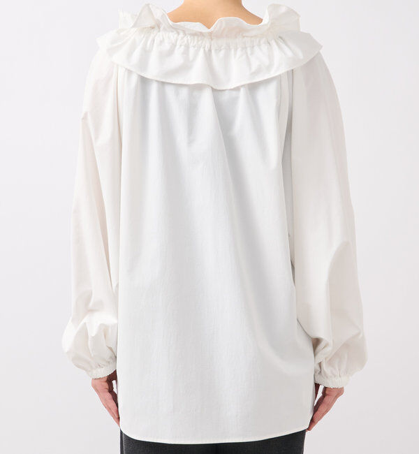  「【着映え◎】ギャザーフリルカラーブラウス」|シャツ・ブラウス|