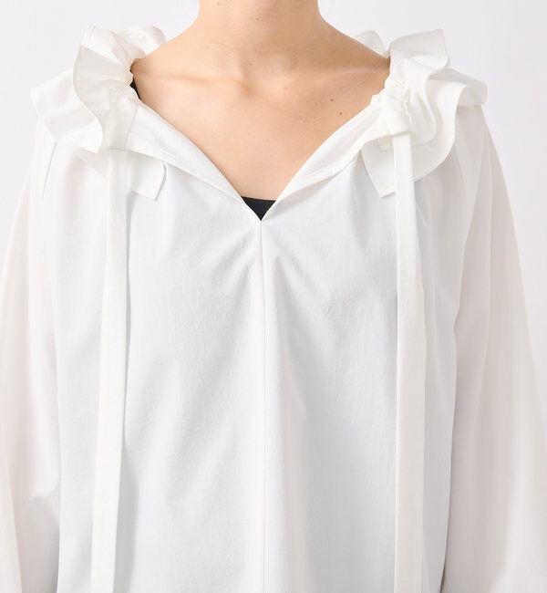  「【着映え◎】ギャザーフリルカラーブラウス」|シャツ・ブラウス|