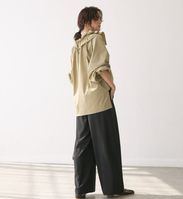  「【着映え◎】ギャザーフリルカラーブラウス」|シャツ・ブラウス|