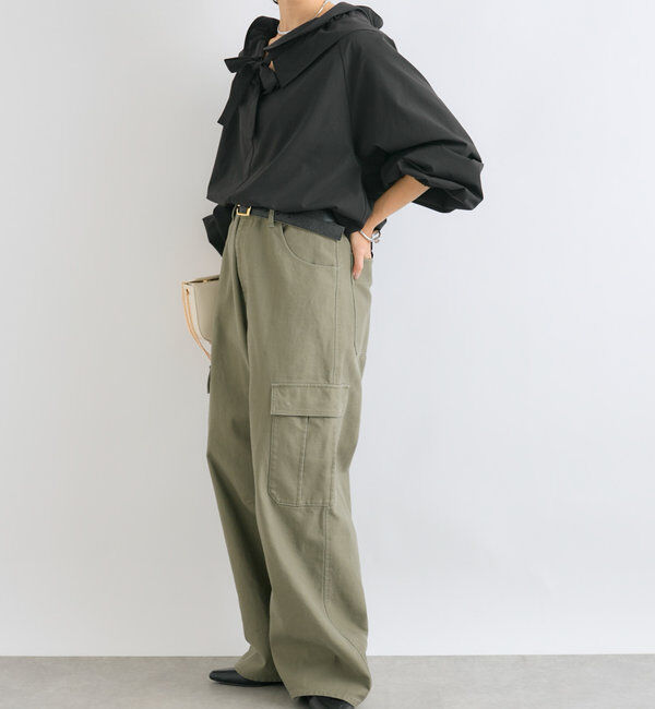  「【着映え◎】ギャザーフリルカラーブラウス」|シャツ・ブラウス|