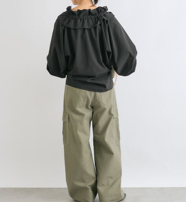  「【着映え◎】ギャザーフリルカラーブラウス」|シャツ・ブラウス|