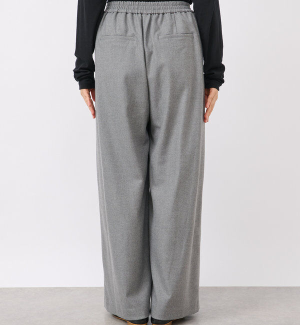  「【秋冬素材が登場！】両面起毛タックワイドスラックス」|チノ|