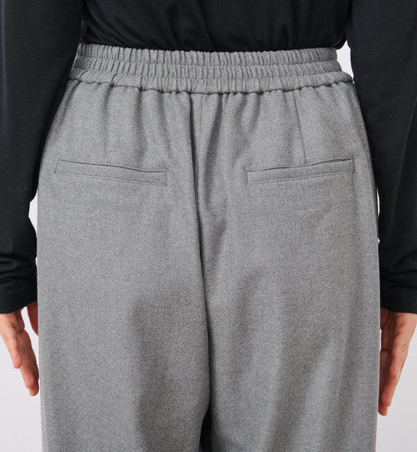  「【秋冬素材が登場！】両面起毛タックワイドスラックス」|チノ|