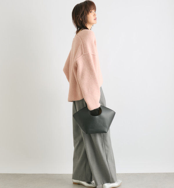  「【秋冬素材が登場！】両面起毛タックワイドスラックス」|チノ|