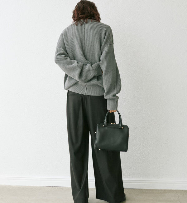  「【秋冬素材が登場！】両面起毛タックワイドスラックス」|チノ|