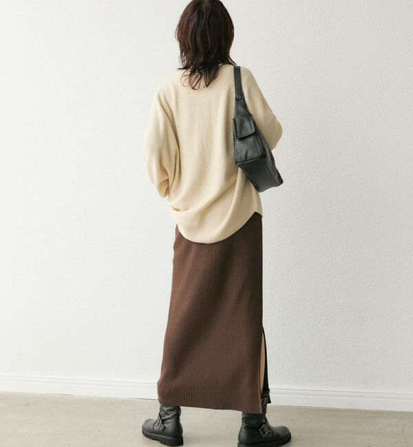  「【着心地抜群】バックテールワイドニット」|ニット・セーター|