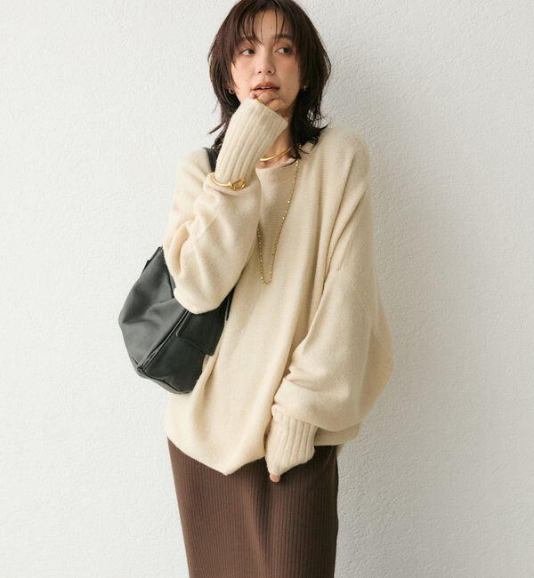  「【着心地抜群】バックテールワイドニット」|ニット・セーター|