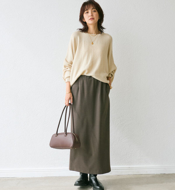  「【着心地抜群】バックテールワイドニット」|ニット・セーター|