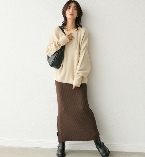  「【着心地抜群】バックテールワイドニット」|ニット・セーター|