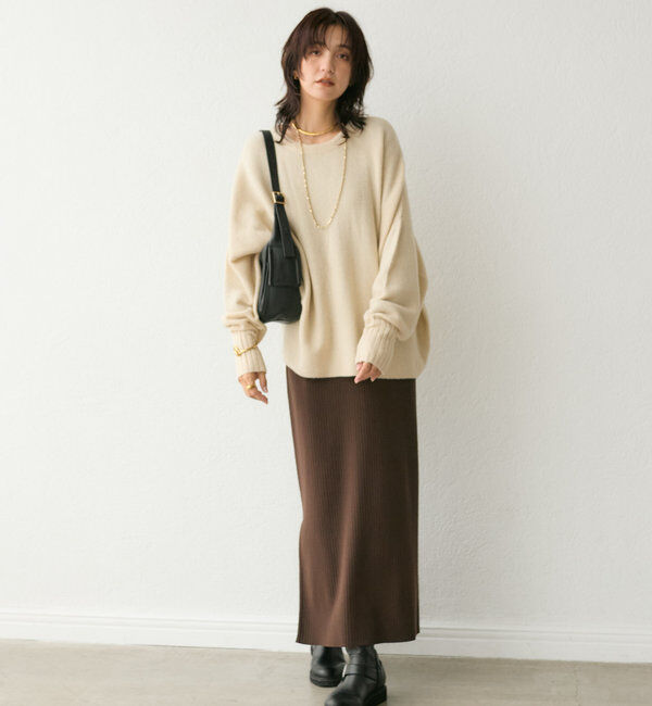  「【着心地抜群】バックテールワイドニット」|ニット・セーター|