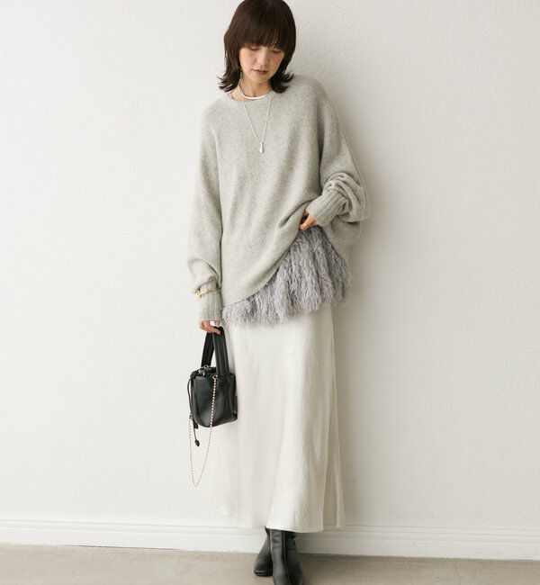  「【着心地抜群】バックテールワイドニット」|ニット・セーター|