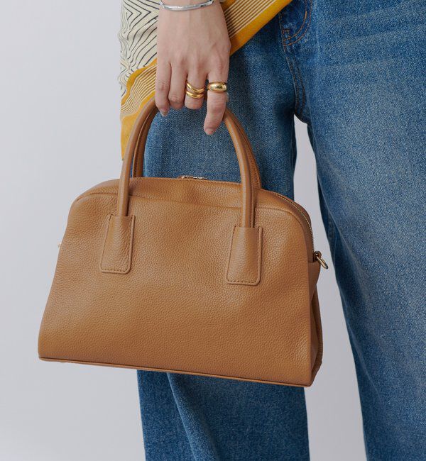  「【キレイめにもカジュアルにも】レザーボストン」|トートバッグ|