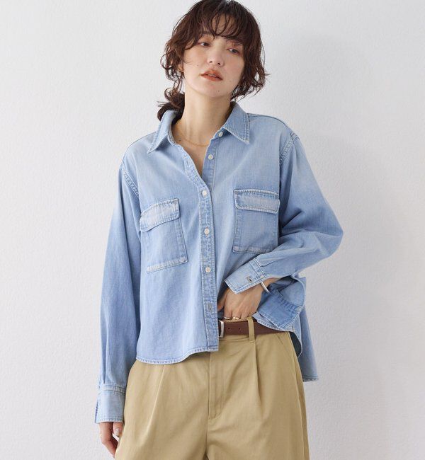  「予約【RIMH（リムエイチ）】バックフレアショートシャツ」|シャツ・ブラウス|